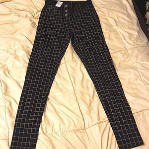 Ann Taylor Loft leggings, black and white checkered and a size XS!